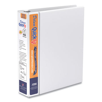 Stride Quickfit Pro Deluxe Heavy Duty Storage D-ring View Binder, 3 Rings, 2" Capacity, 11 X 8.5, White freeshipping - TVN Wholesale